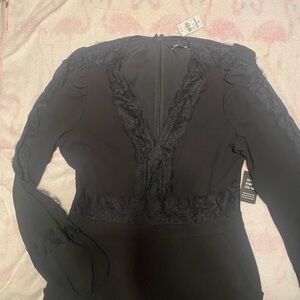 Elegant Black Lace Jumpsuit